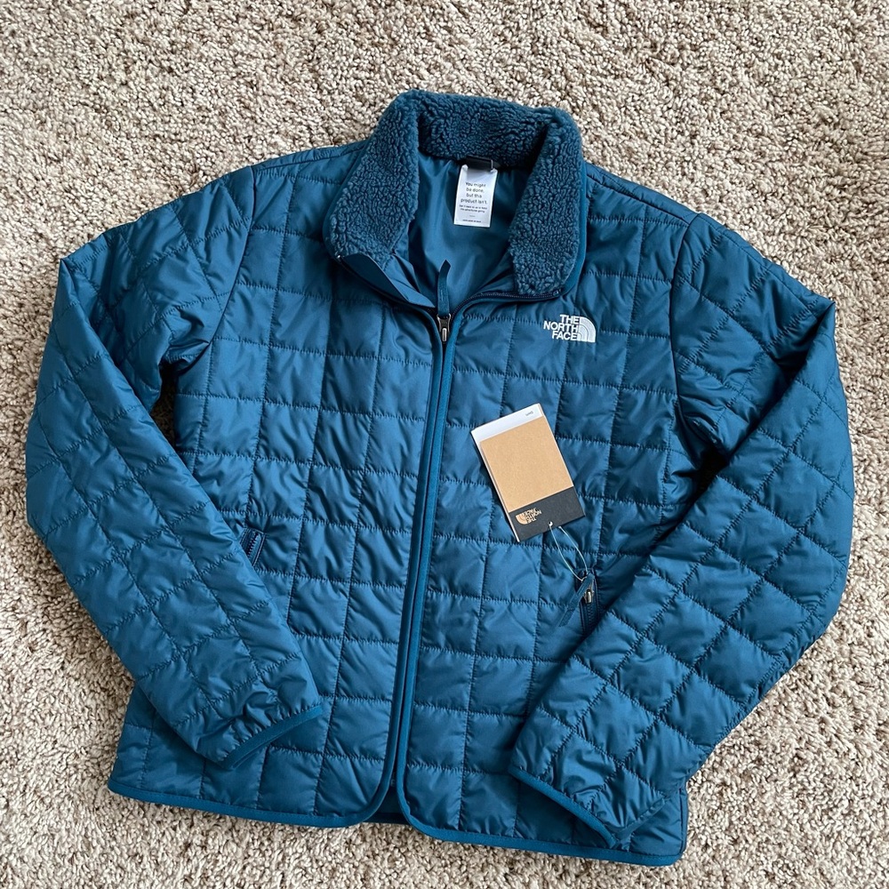The North Face Women's Junction Insulated Jacket, Size Small, Quilted Blue Jacke